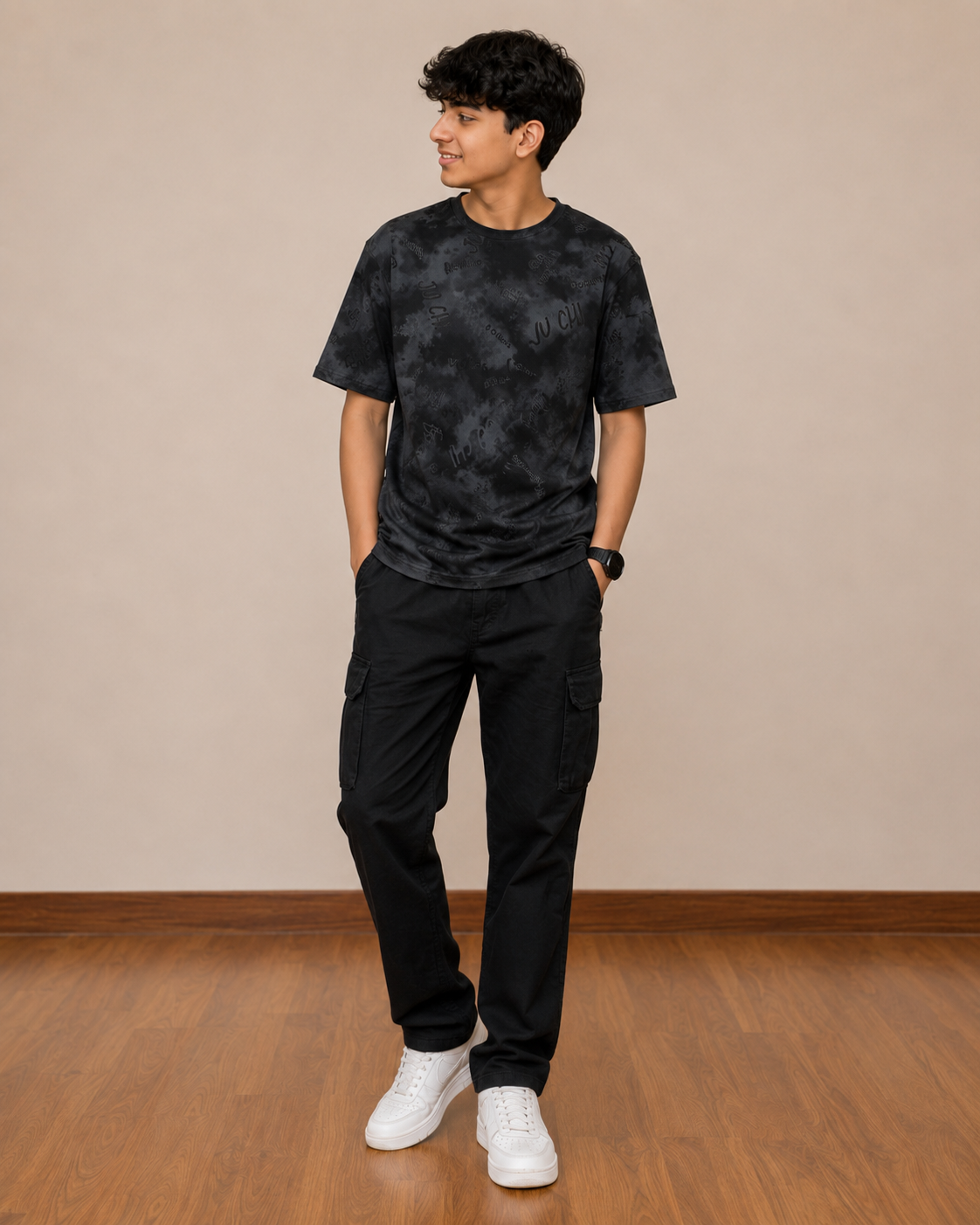 Tonal Graffite Acid Washed