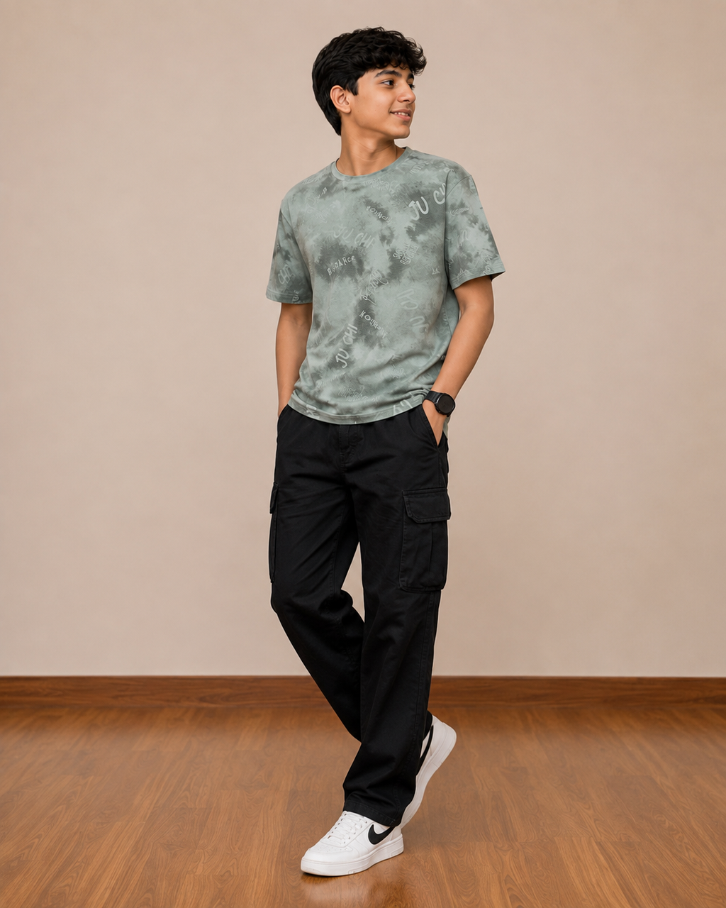 Tonal Graffite Acid Washed