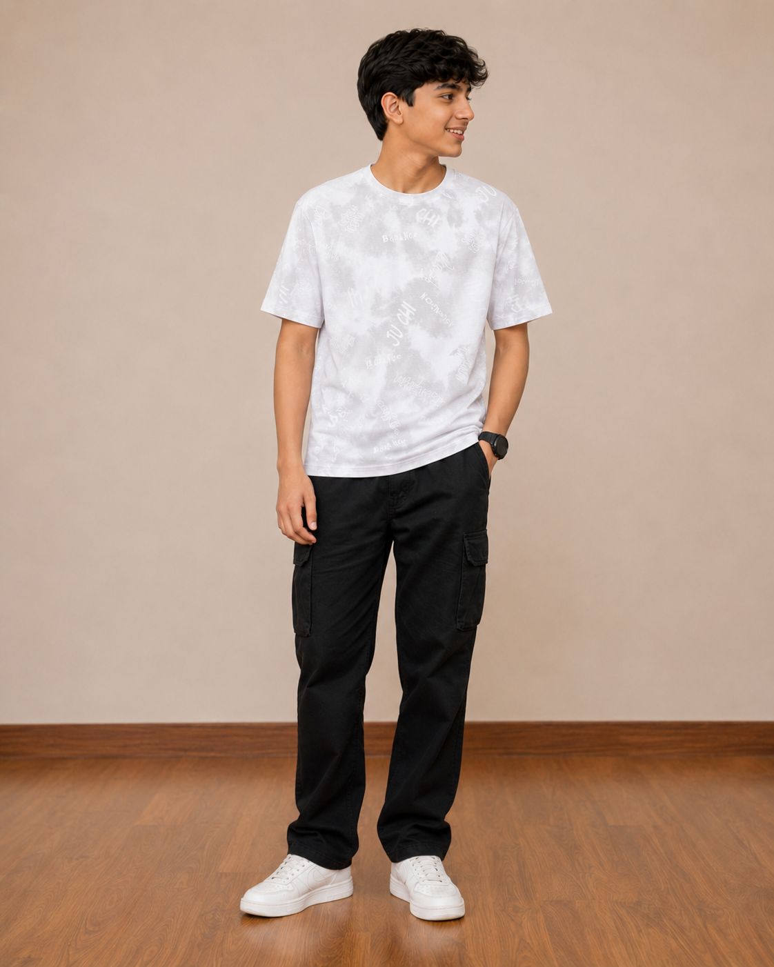 Tonal Graffite Acid Washed